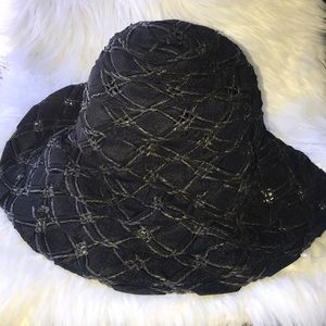Memar made in Italy black summer hat